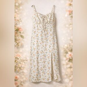 SHEIN Curve Floral Midi Dress 0XL Cottagecore Spring Dress